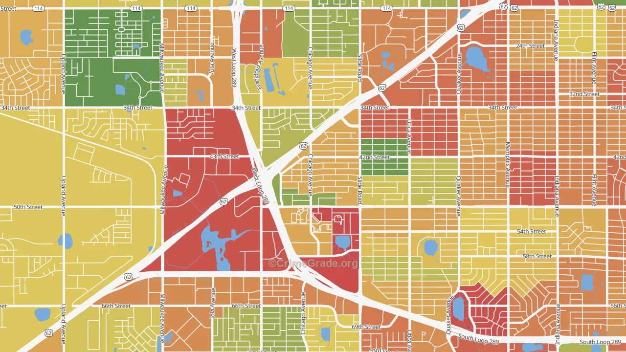 Wester, Lubbock, TX Map of Theft Rates