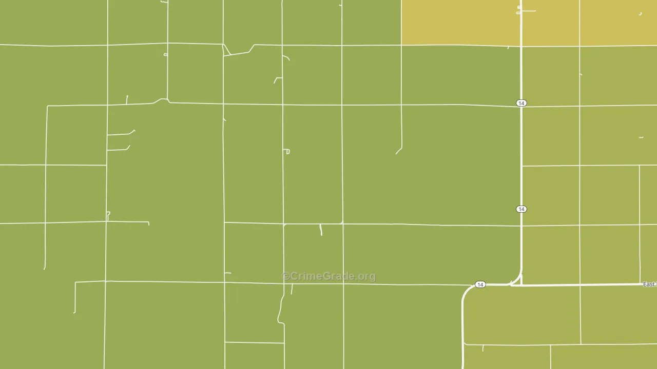 Westfall, KS Map of Theft Rates