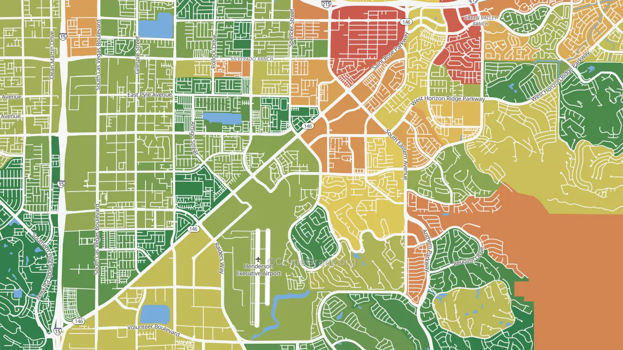 Westgate, Henderson, NV Map of Theft Rates
