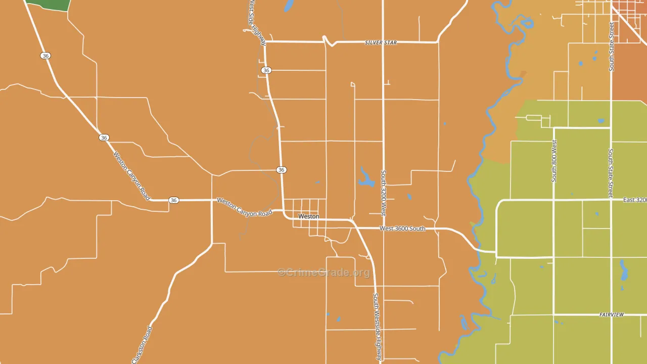 Weston, ID Map of Theft Rates