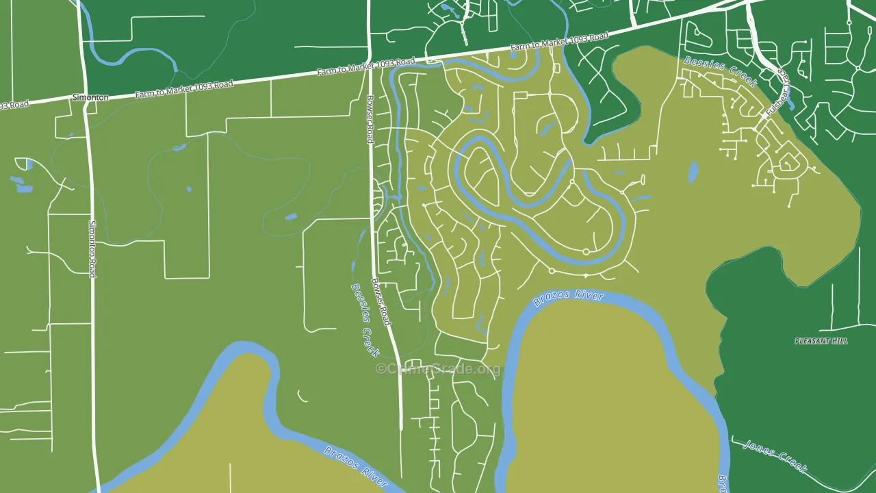 Weston Lakes, TX Map of Theft Rates