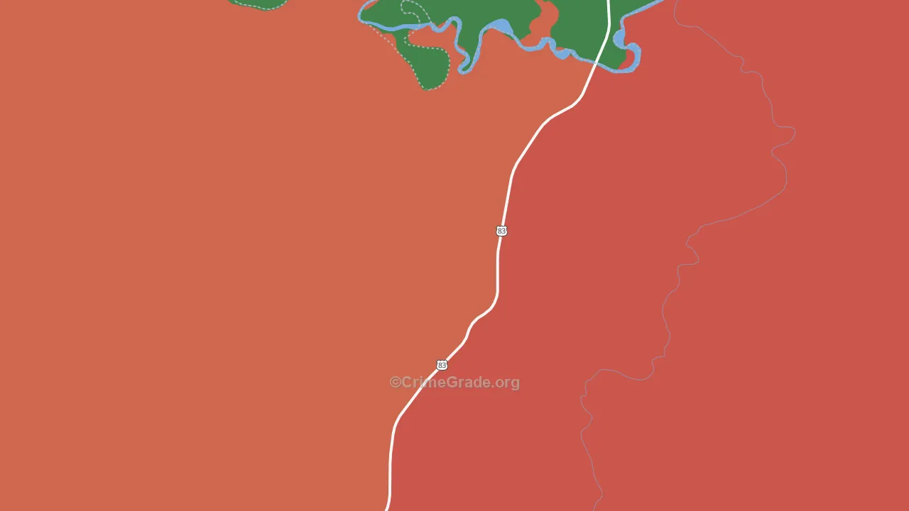 Westover, SD Map of Theft Rates