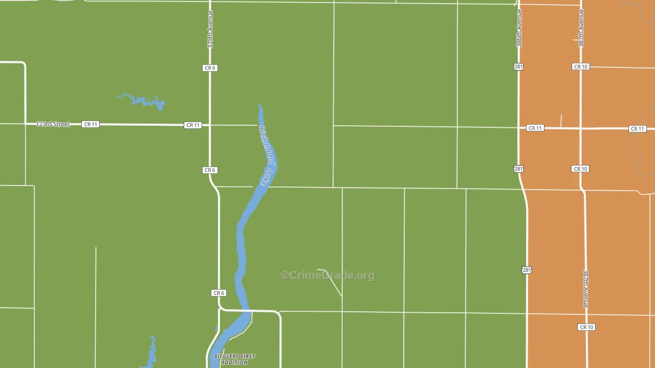Westport, SD Map of Theft Rates