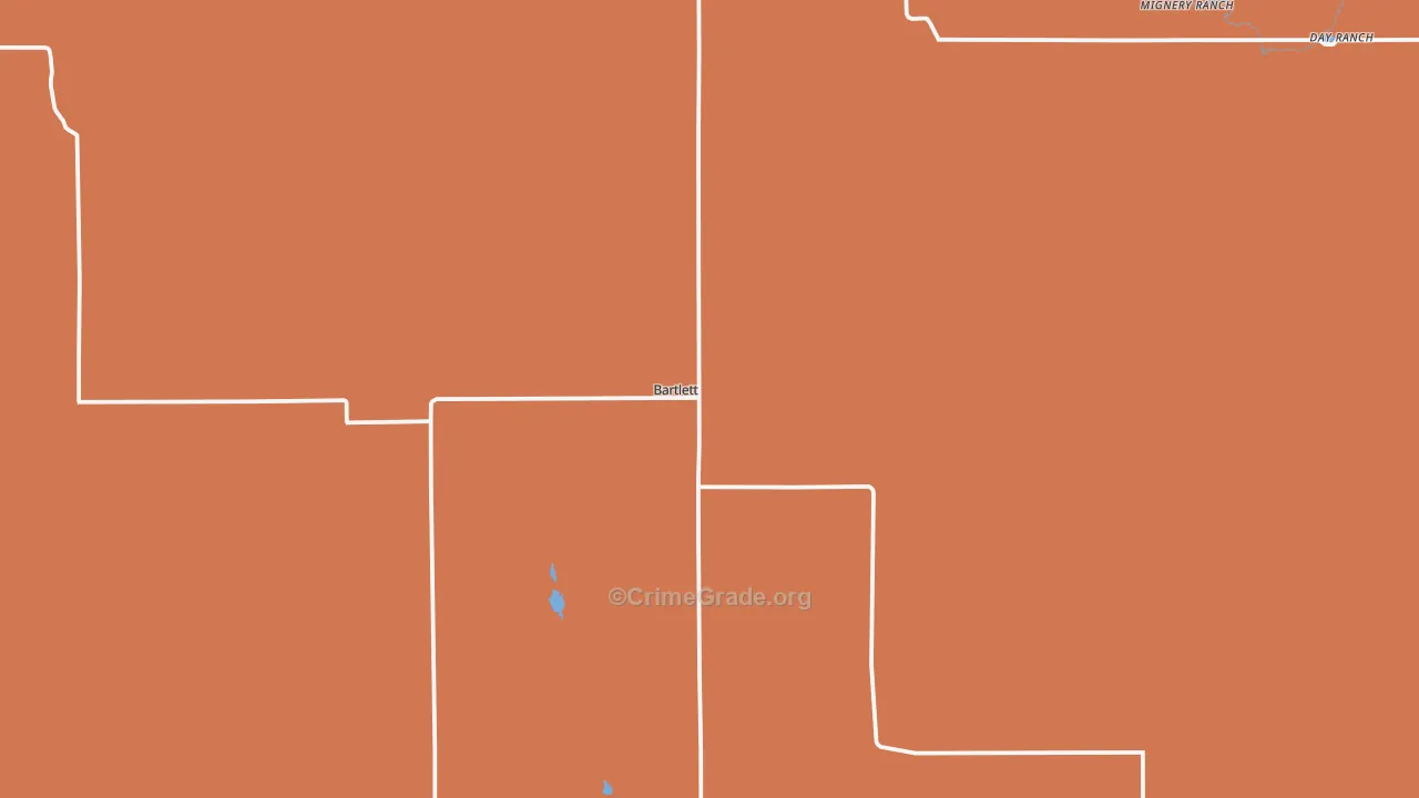Wheeler County, NE Map of Theft Rates
