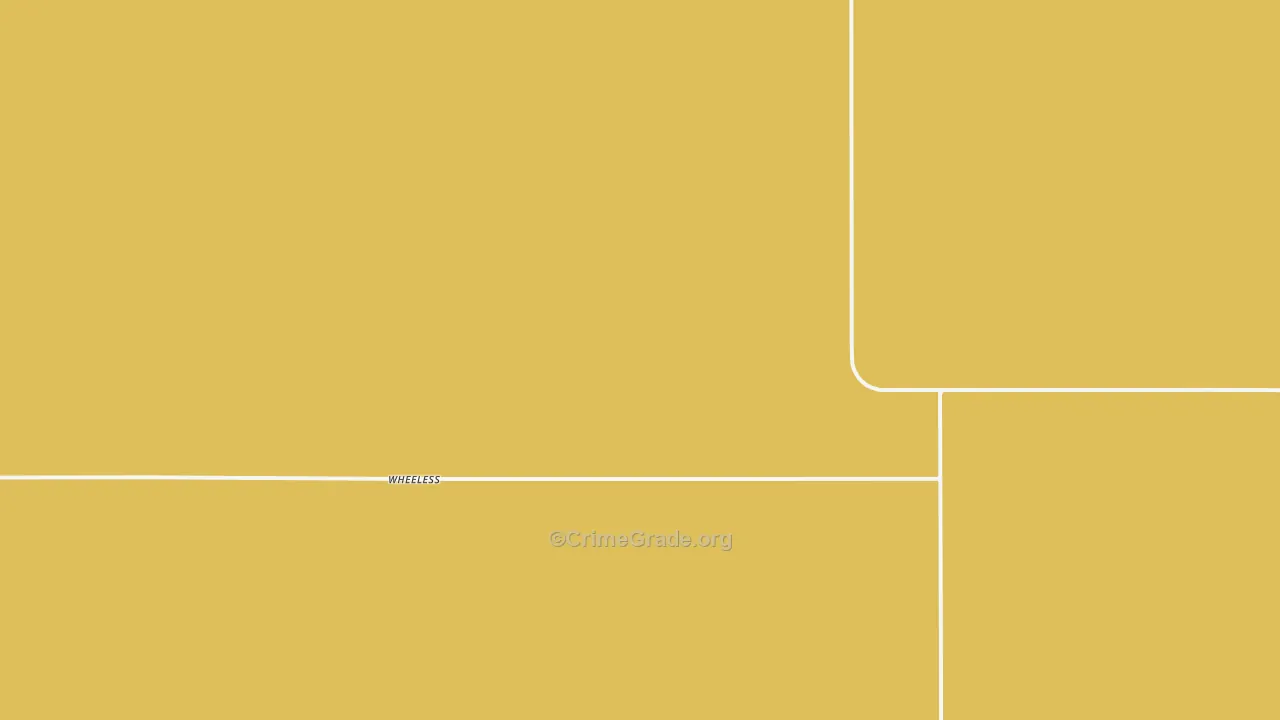 Wheeless, OK Map of Theft Rates