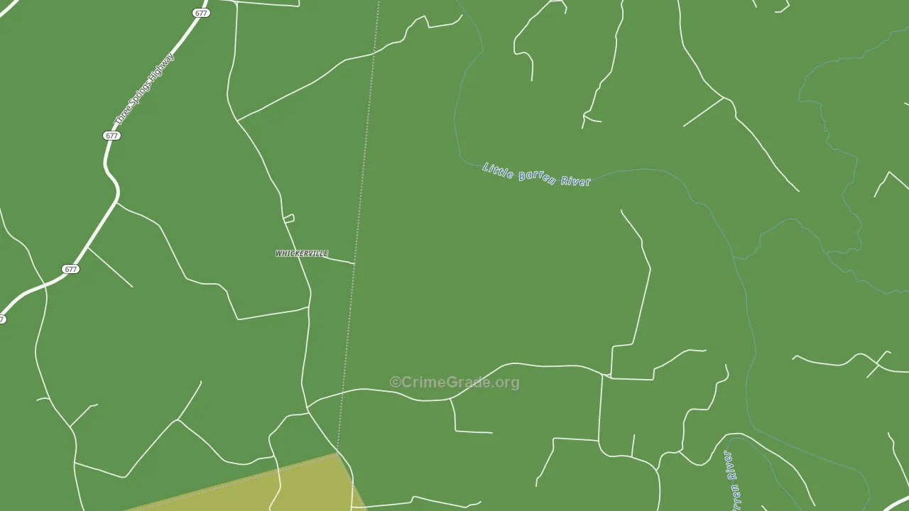 Whickerville, KY Map of Theft Rates