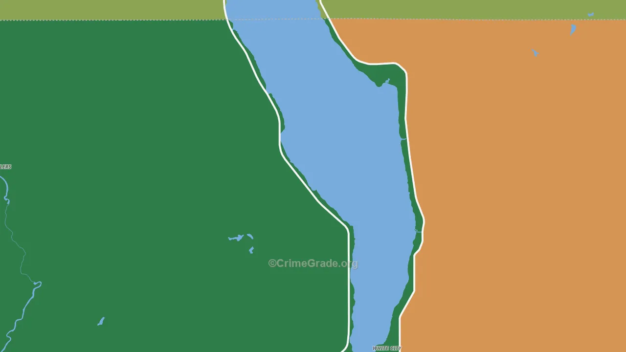 White City, MI Map of Theft Rates