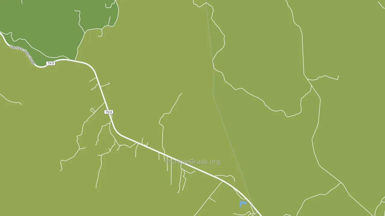 White Hill, TN Map of Theft Rates