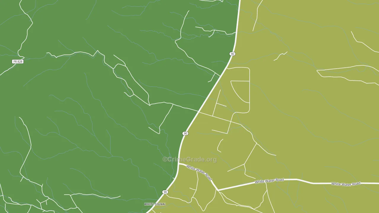 White Signal, NM Map of Theft Rates