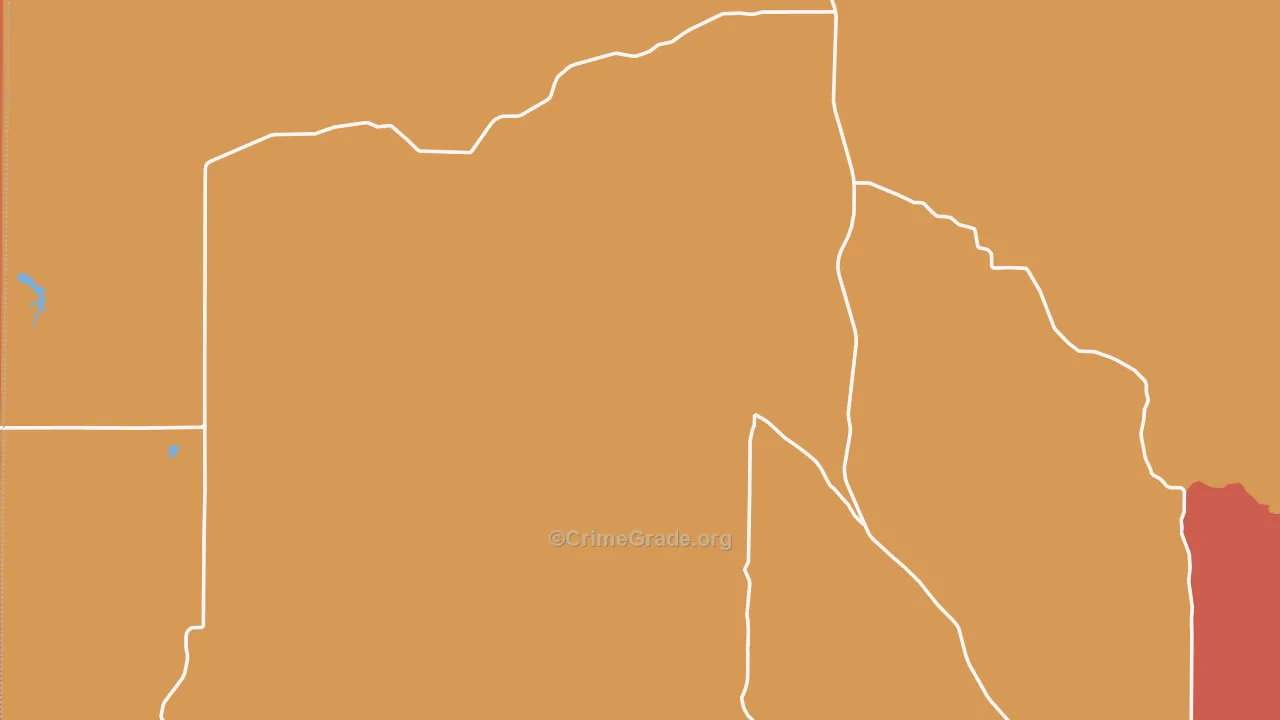 Whiteclay, NE Map of Theft Rates