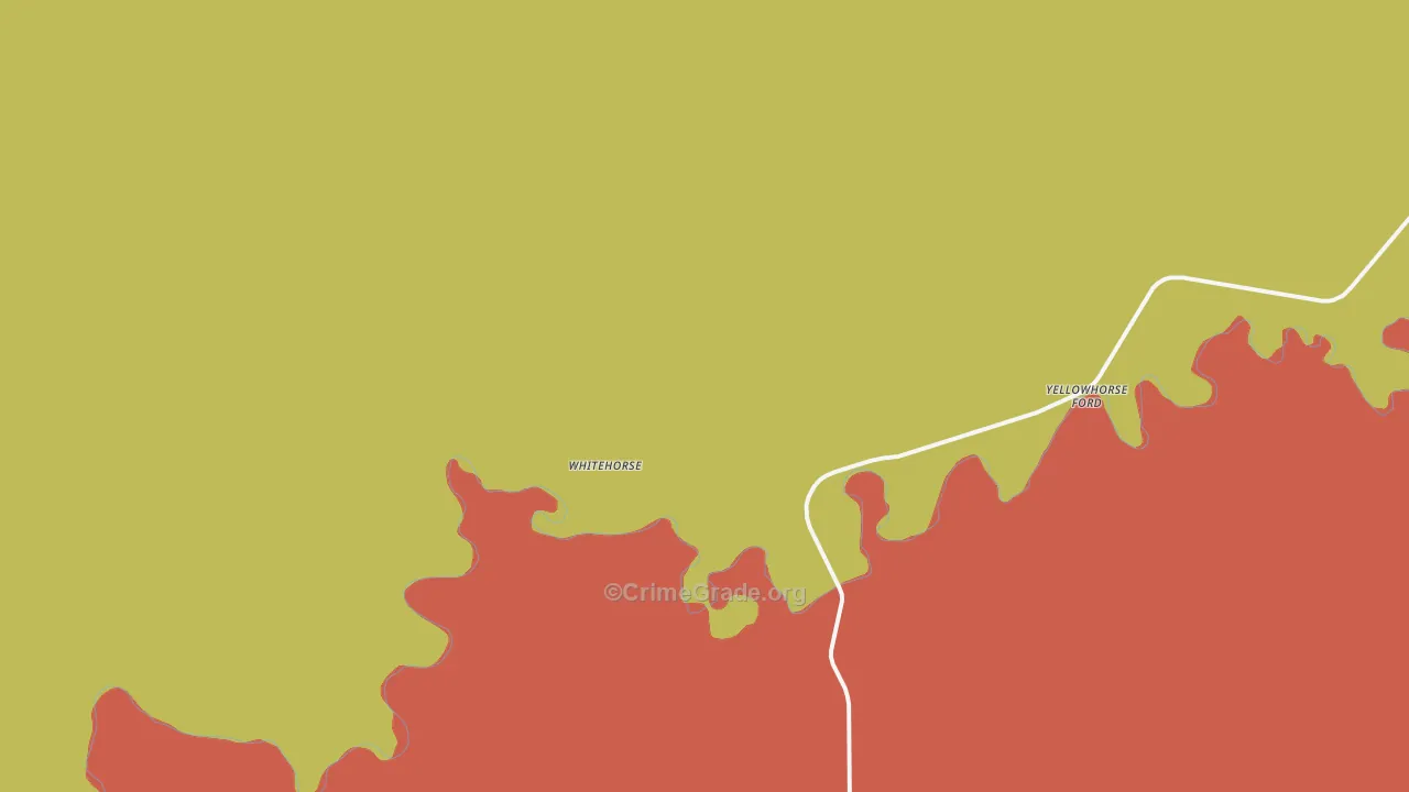 Whitehorse, SD Map of Theft Rates