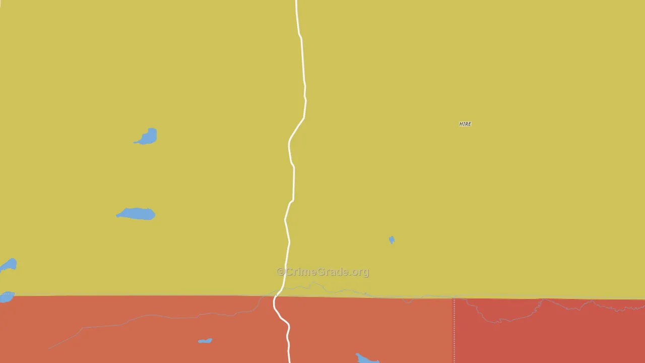 Whitman, NE Map of Theft Rates