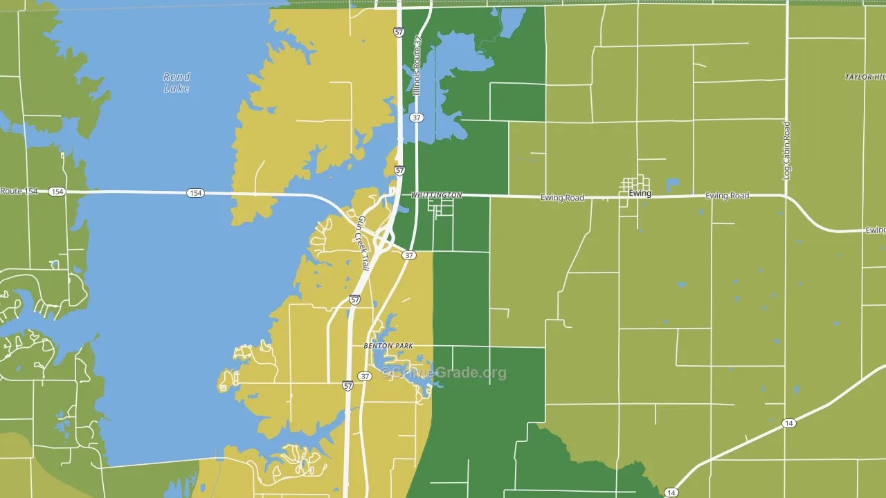 Whittington, IL Map of Theft Rates