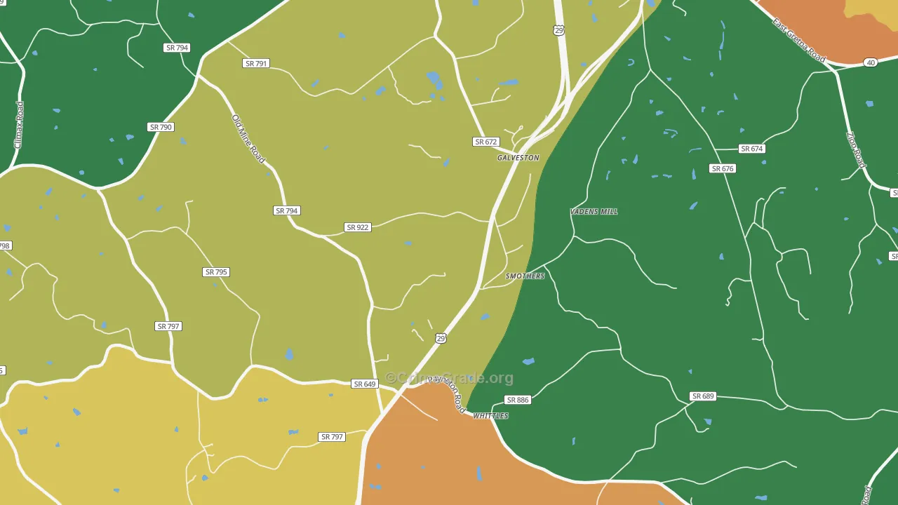 Whittle, VA Map of Theft Rates