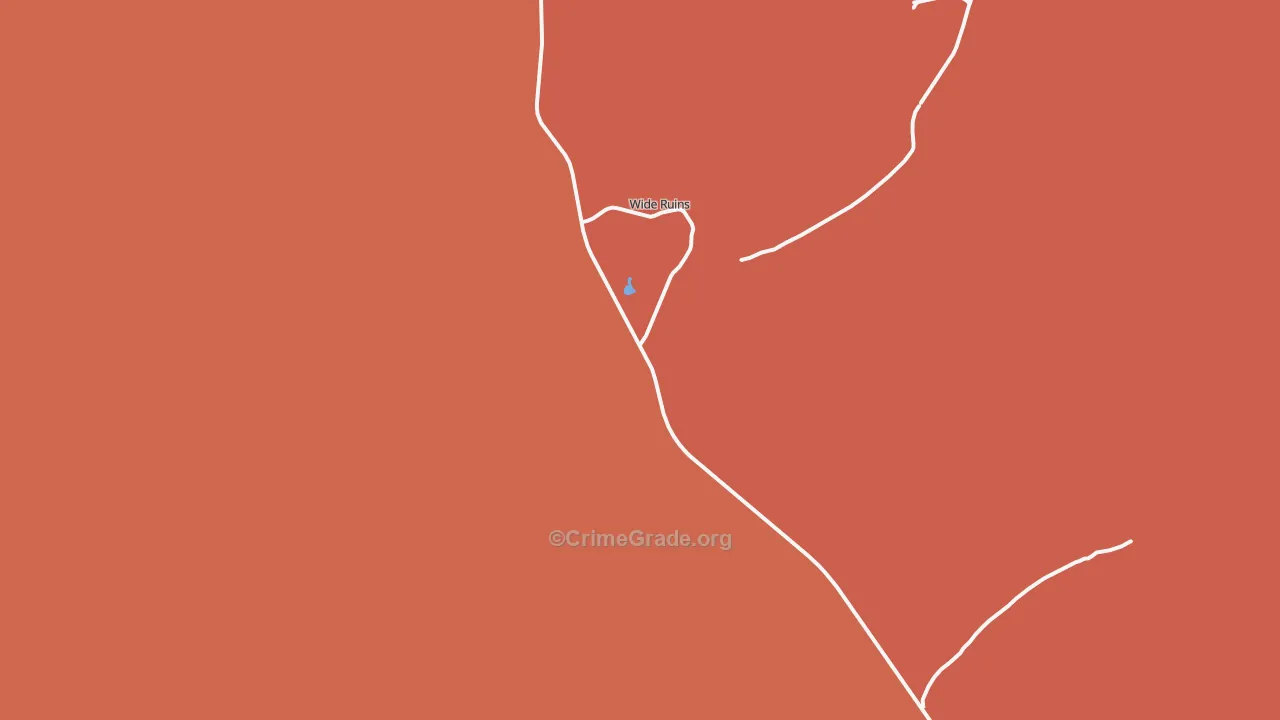 Wide Ruins, AZ Map of Theft Rates