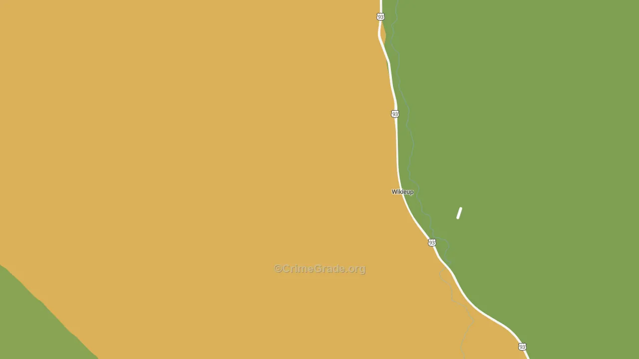 Wikieup, AZ Map of Theft Rates