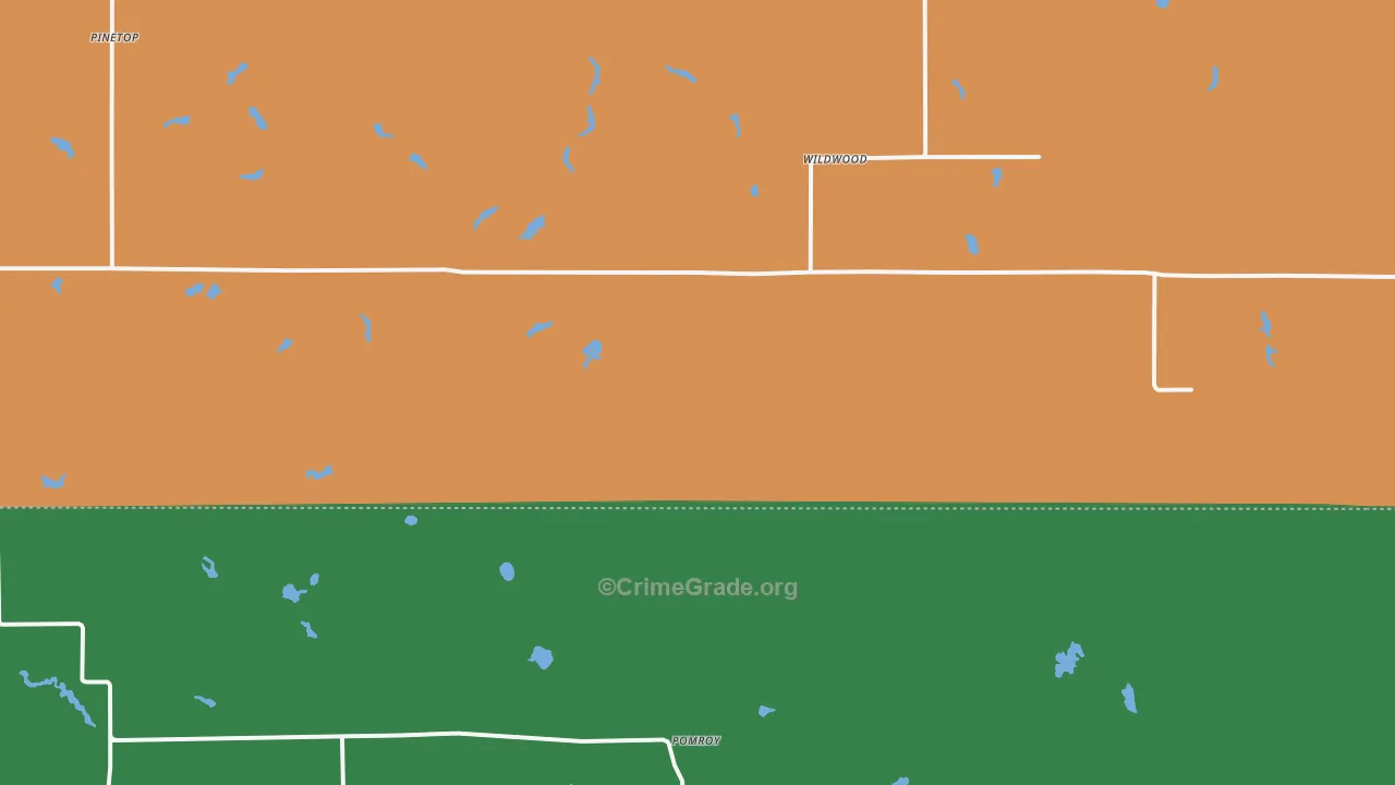 Wildwood, MN Map of Theft Rates