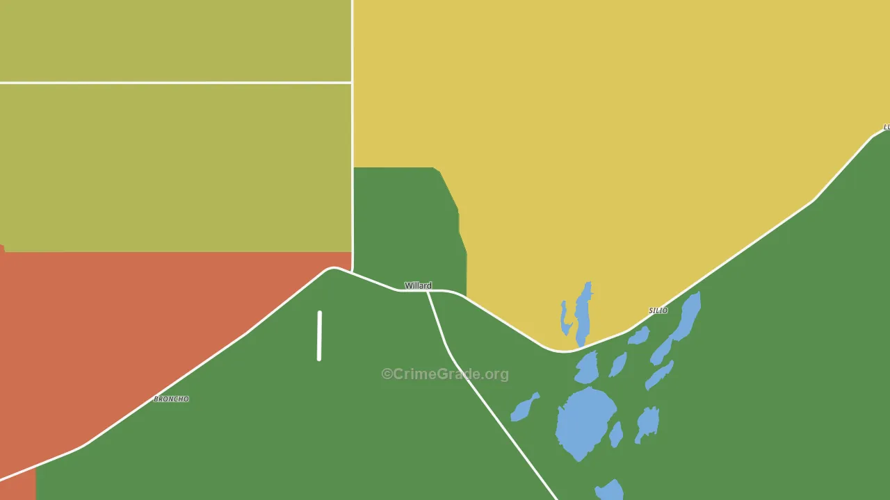 Willard, NM Map of Theft Rates