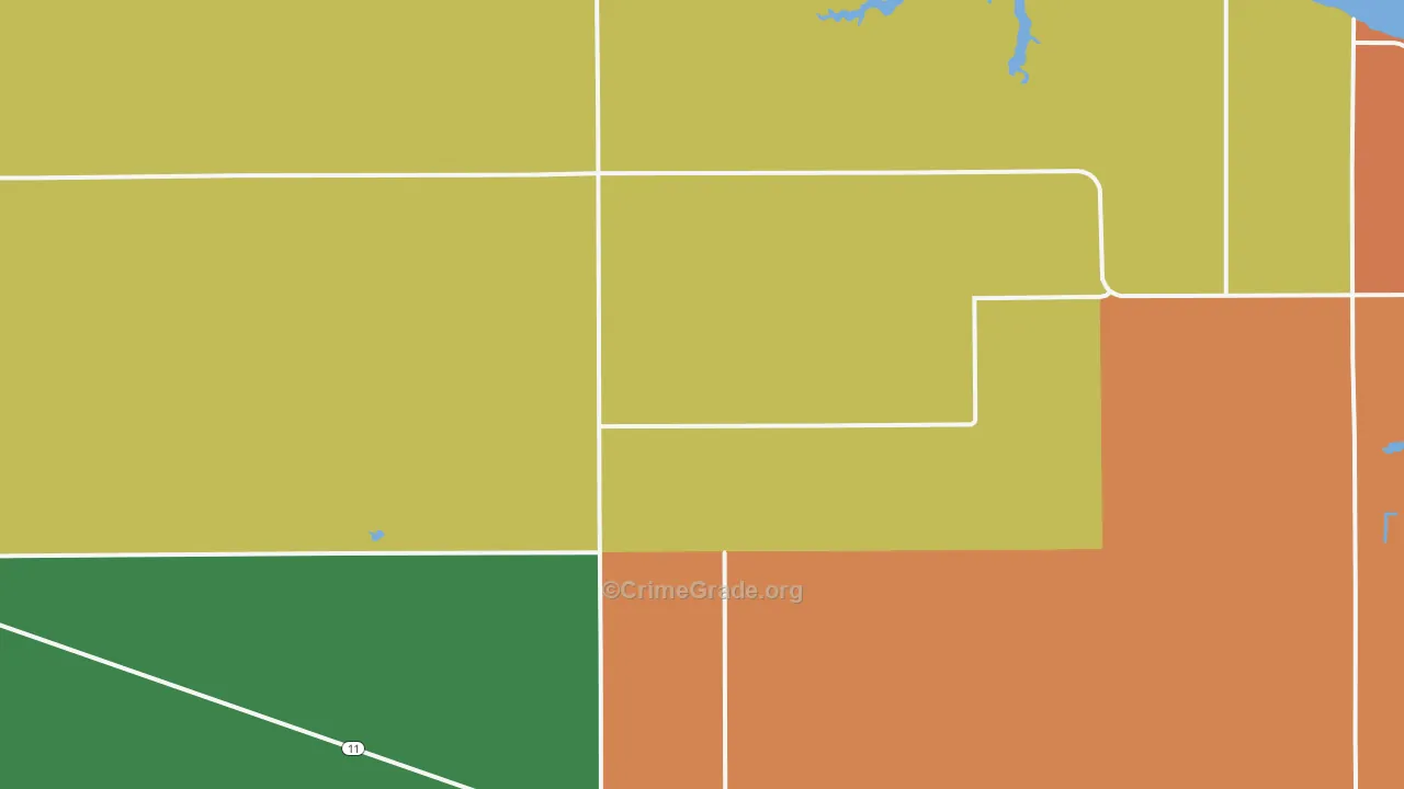 Williams, MN Map of Theft Rates
