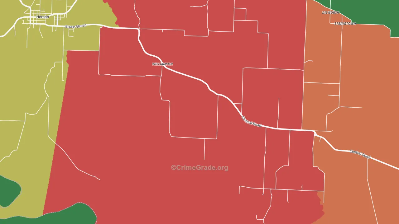 Williamson, AR Map of Theft Rates