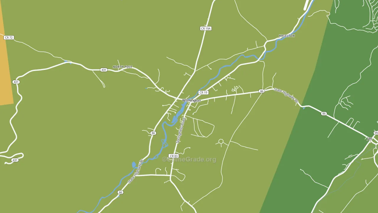 Wilmington, NY Map of Theft Rates