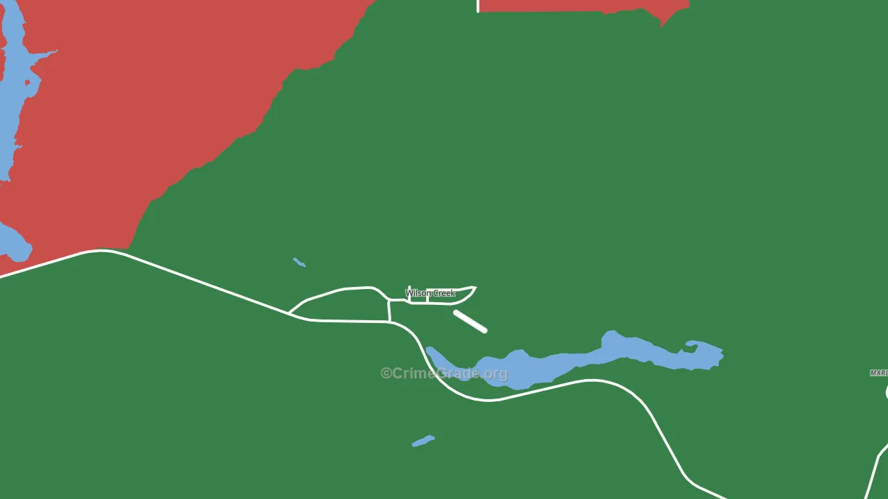 Wilson Creek, WA Map of Theft Rates