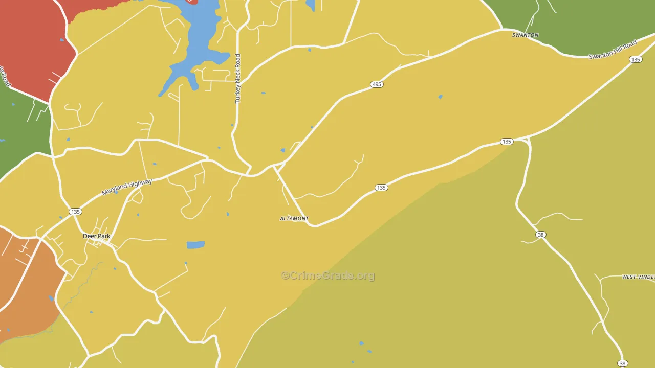 Wilson, MD Map of Theft Rates