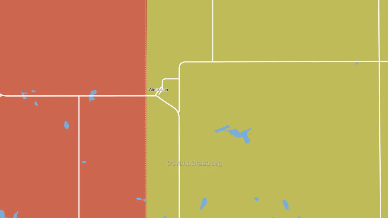 Wimbledon, ND Map of Theft Rates
