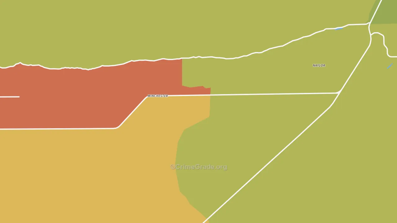 Winchester, WA Map of Theft Rates