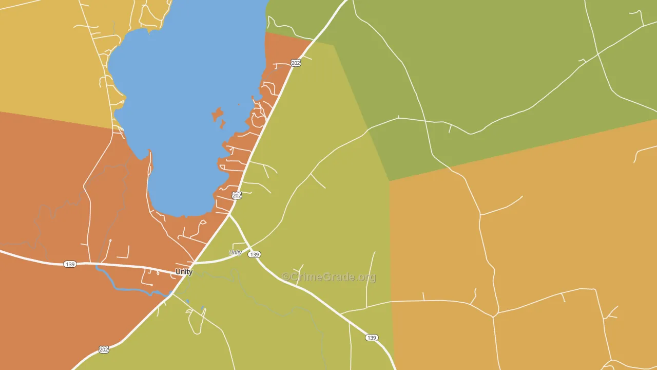 Windemere, ME Map of Theft Rates