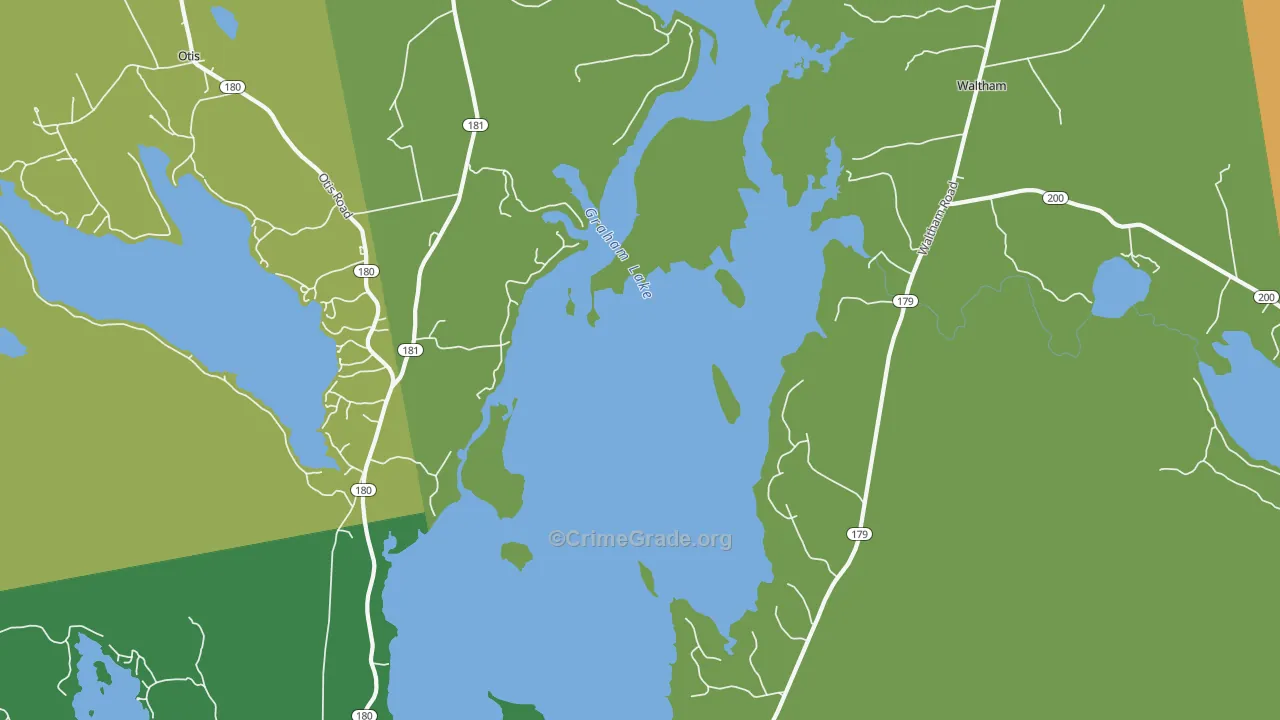 Winkumpaugh Corners, ME Map of Theft Rates