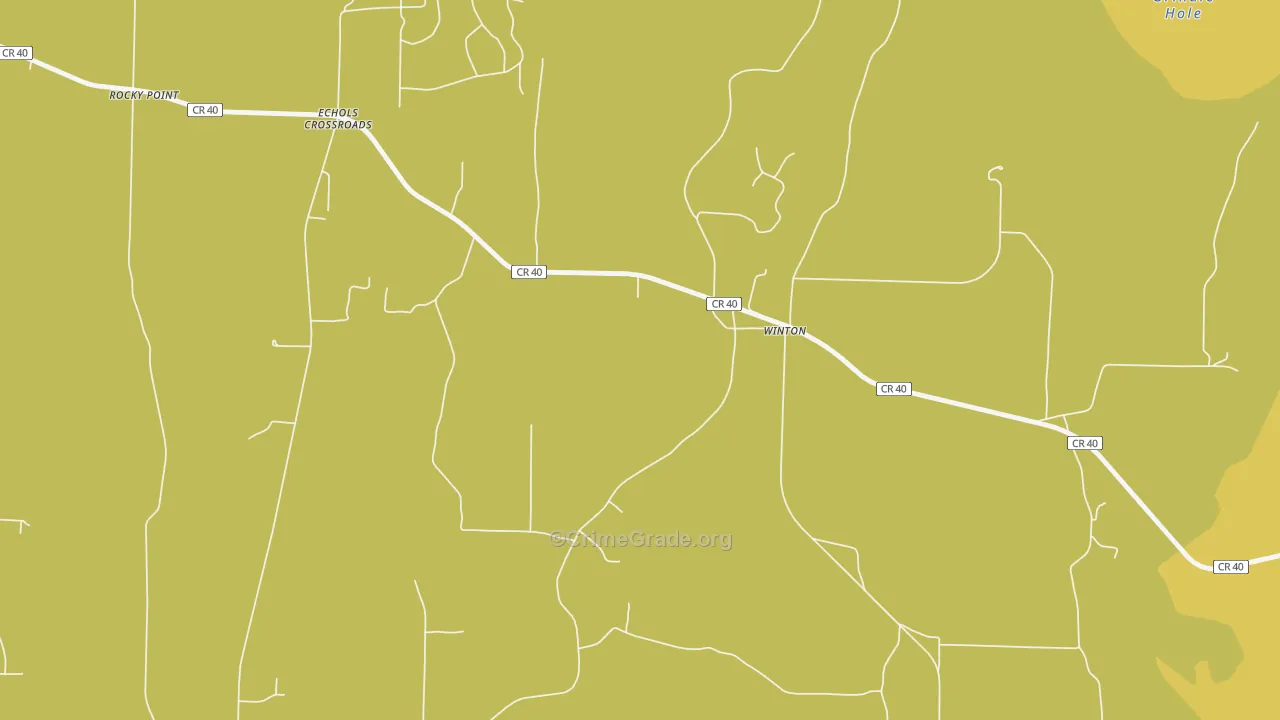 Winton, AL Map of Theft Rates