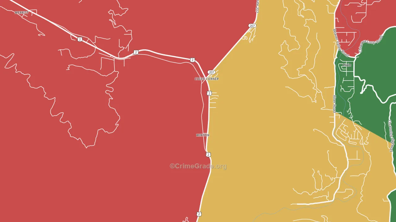 Winton, WA Map of Theft Rates