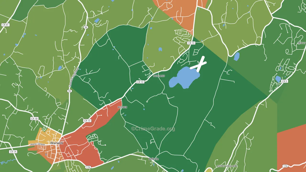 Wisner, NY Map of Theft Rates