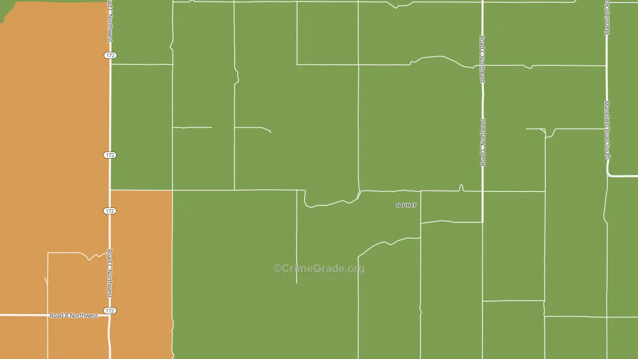 Withrow, WA Map of Theft Rates