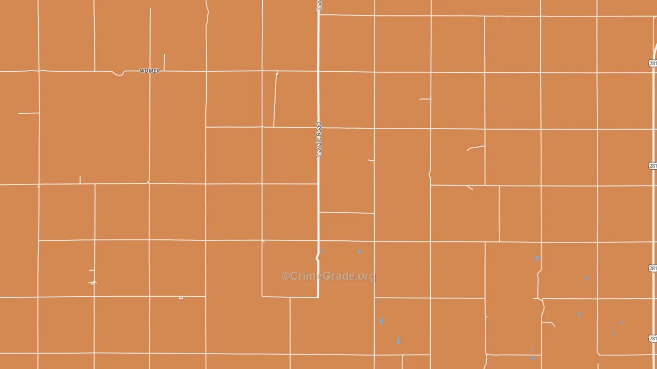 Womer, KS Map of Theft Rates