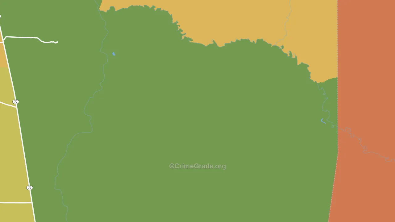 Woodruff, AZ Map of Theft Rates