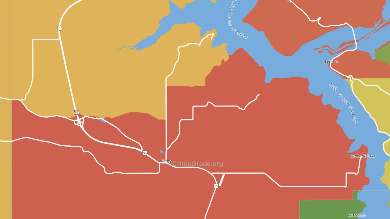 Worley, ID Map of Theft Rates