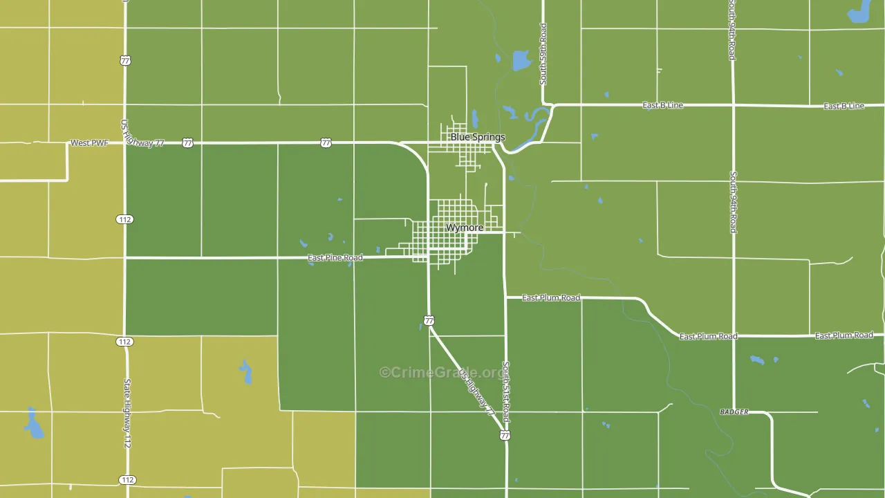 Wymore, NE Map of Theft Rates
