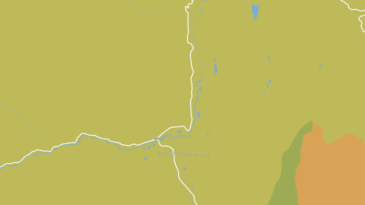 Yaak, MT Map of Theft Rates