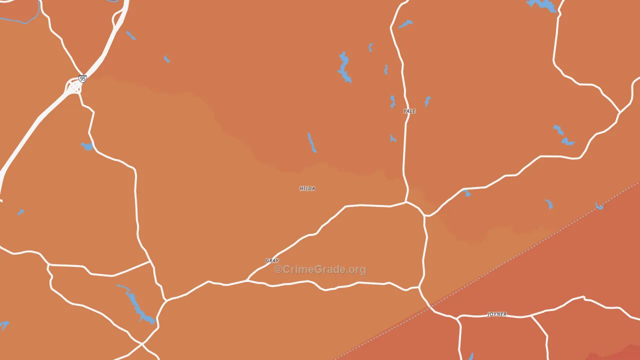 Yale, VA Map of Theft Rates