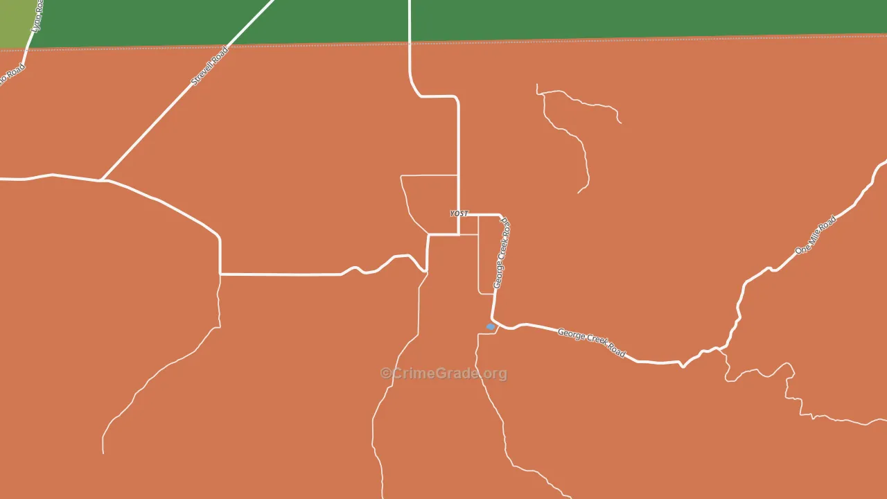 Yost, UT Map of Theft Rates