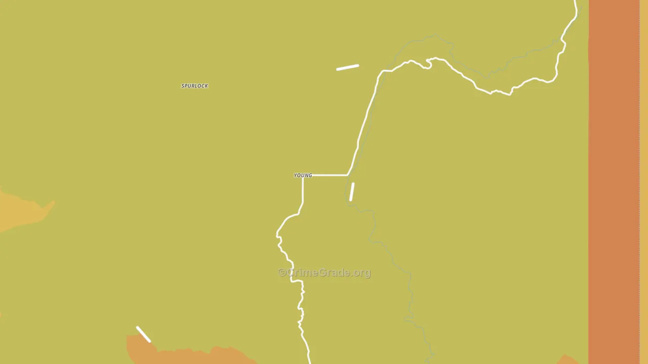 Young, AZ Map of Theft Rates