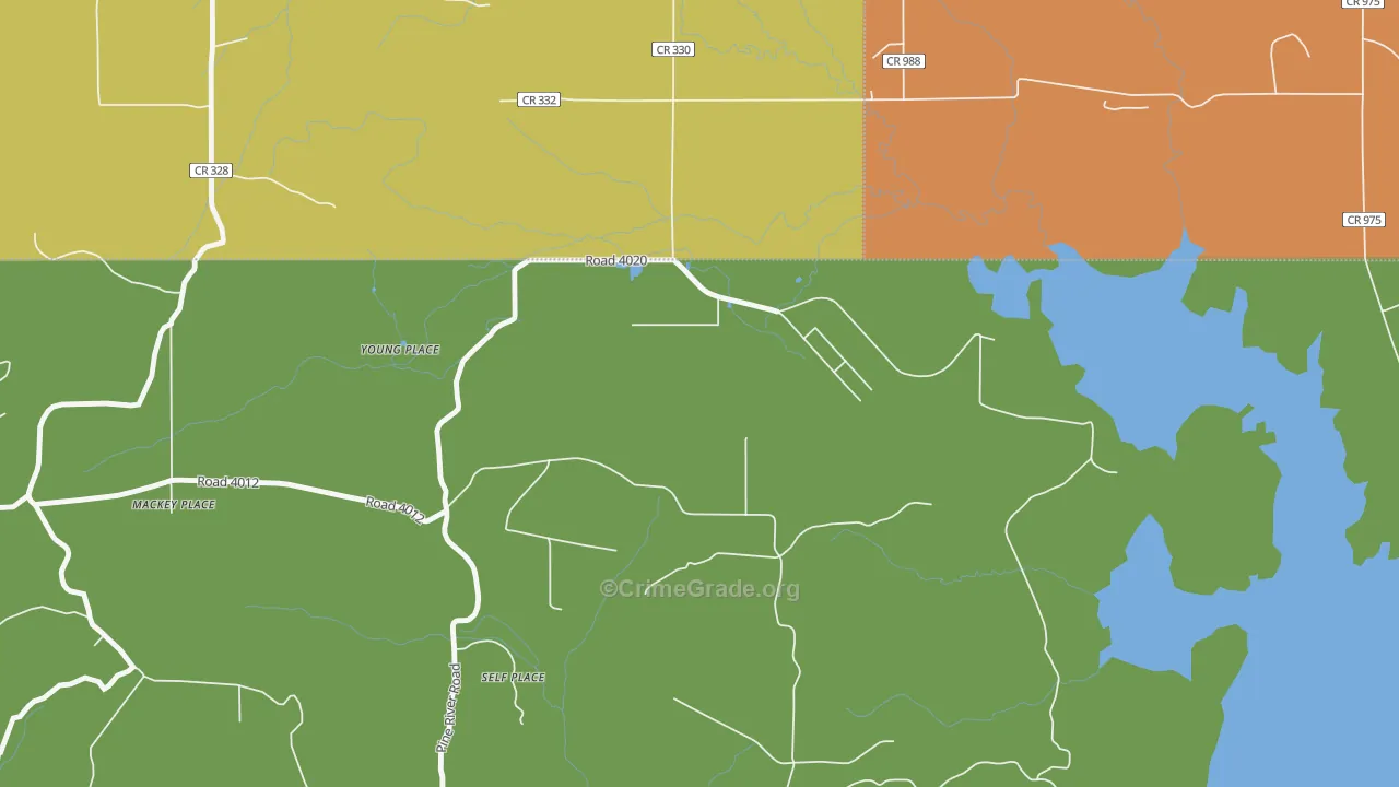 Young Place, NM Map of Theft Rates