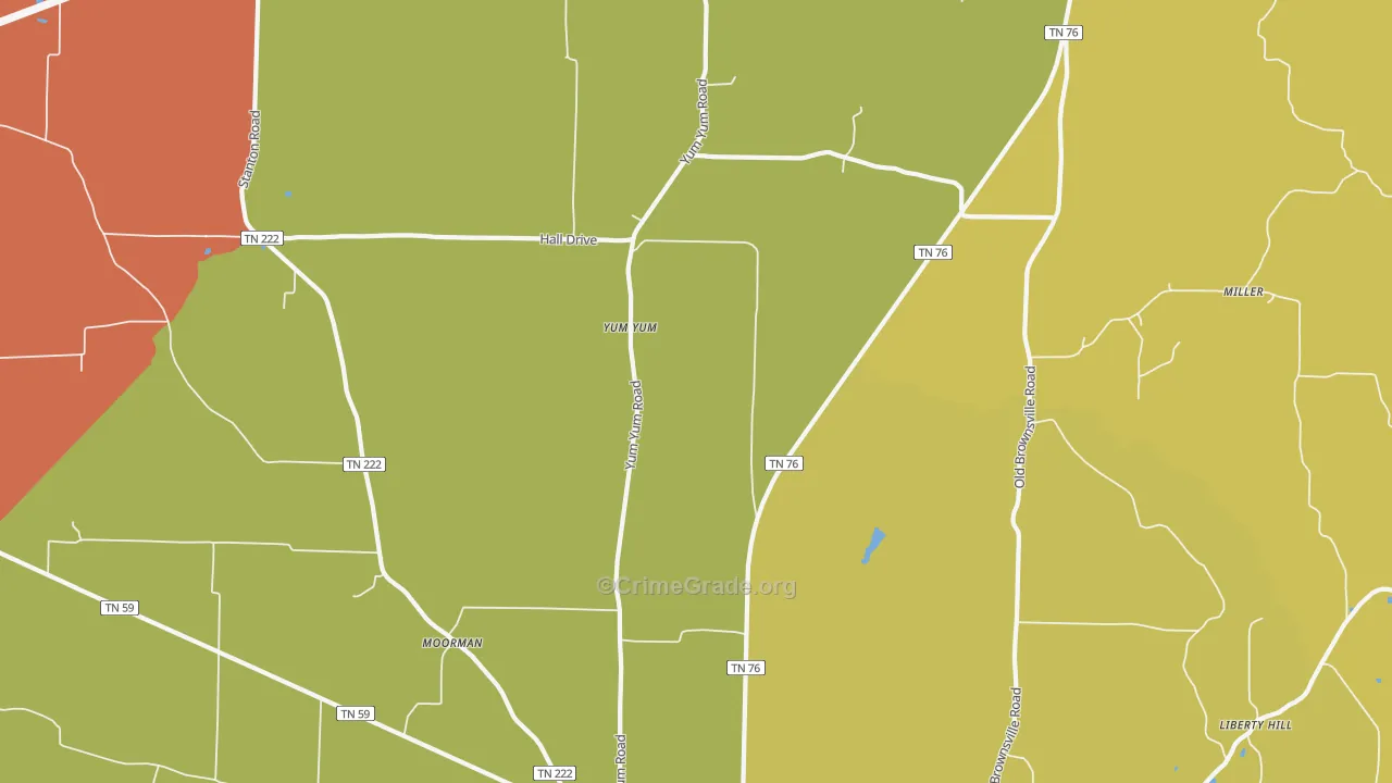 Yum Yum, TN Map of Theft Rates