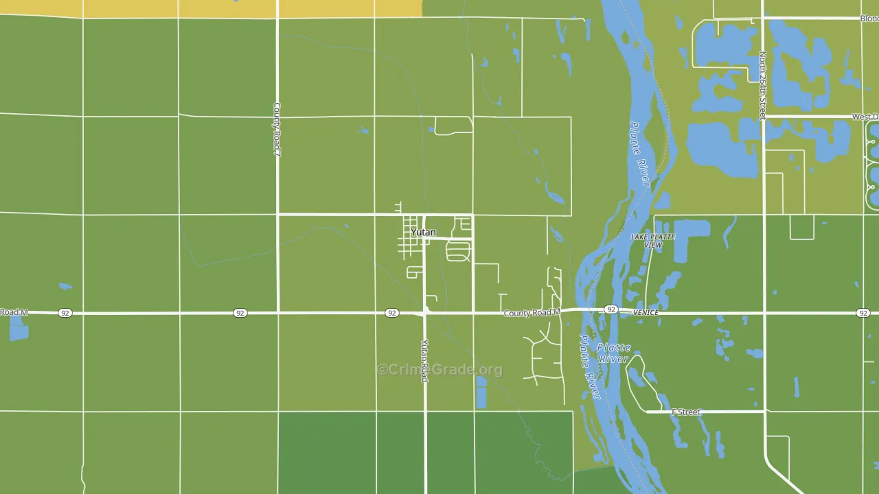 Yutan, NE Map of Theft Rates