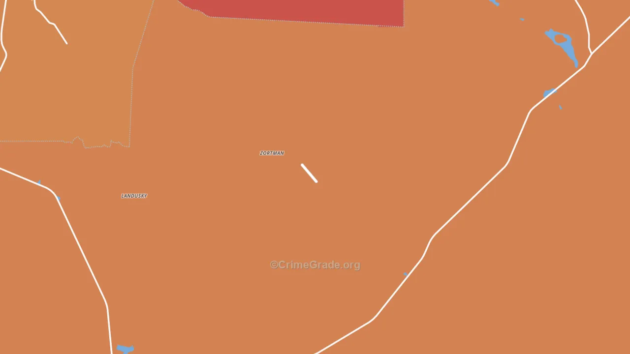 Zortman, MT Map of Theft Rates