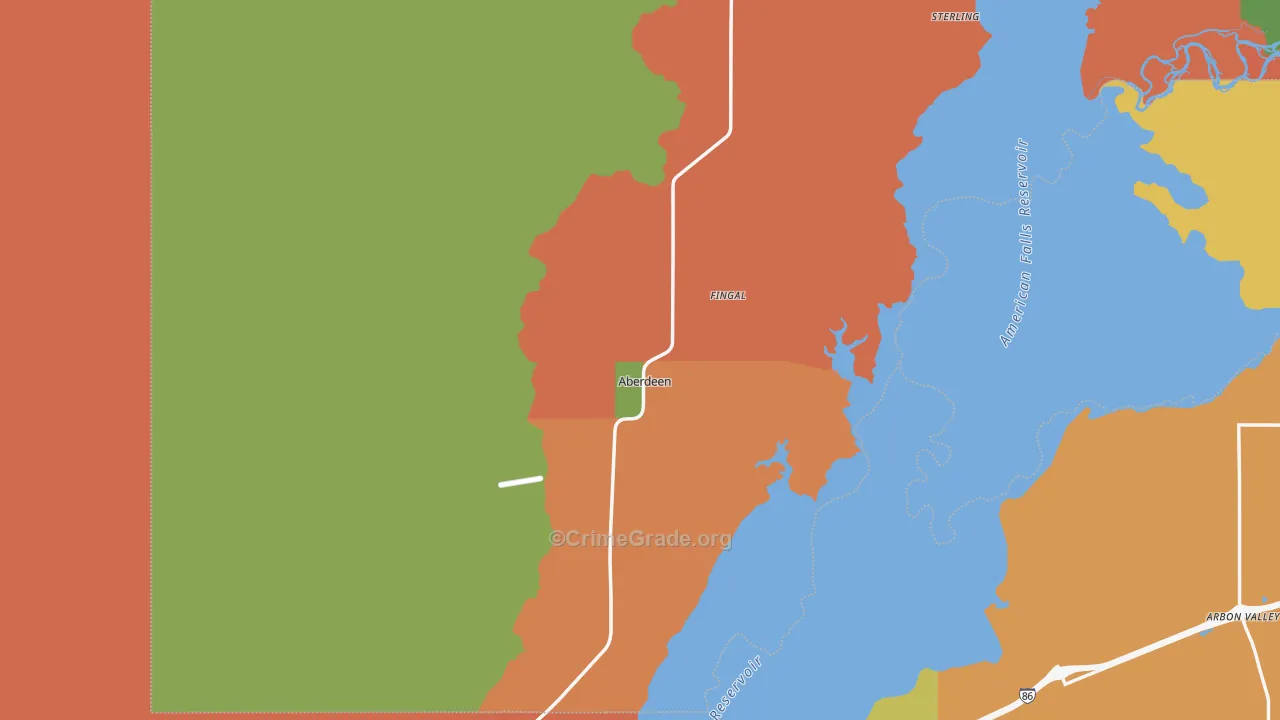 Aberdeen, ID Map of Vandalism Rates