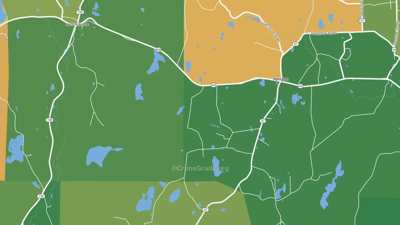 Abington, CT Map of Vandalism Rates