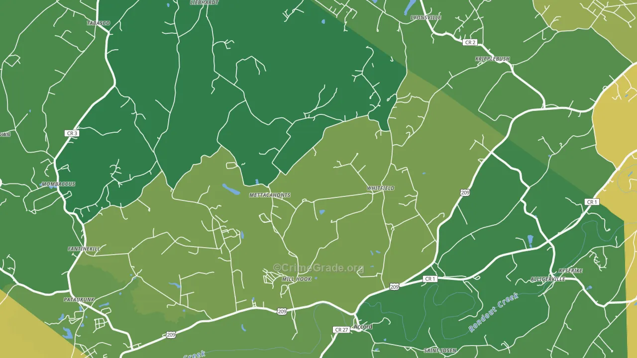 Accord, NY Map of Vandalism Rates